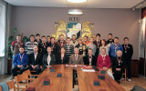RTU rektors sveic "RTU/Inspecta" florbolistus RTU rektors sveic "RTU/Inspecta" florbolistus