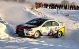 Feldmanis ''Halls Winter Rally'' iesāk kā absolūti ātrākais, tomēr ralliju nefinišē