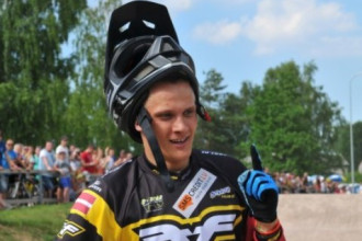 Treimanim augstā piektā vieta "Time trial" PK posmā BMX Superkrosā