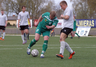 Foto: Valmieras FK/BSS 1. līgas sezonu atklāj ar zaudējumu pret Tukuma FK 2000