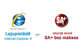 Katram otrajam Internet Explorer 9 lietotājam - SA+ bez maksas