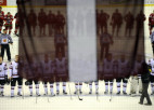 Foto: Latvijai pirmā uzvara