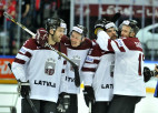 Foto: Latvija uzvar Austriju