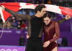 Kanādieši Virtjē un Moirs uzvar dejās uz ledus un iegūst trešo olimpisko zeltu
