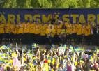 Video: Pasaules čempioni līksmo Stokholmā