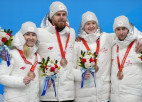 Latvijas stafetes komanda izcīna bronzas medaļas, Vācijai <i>karaliskais flešs</i>