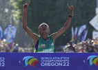 Etiopiete Gebreslase pasaules čempionātā vieglatlētikā uzvar maratonā
