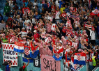 Horvātijas Futbola federācija saņem naudas sodu par fanu ksenofobisku uzvedību