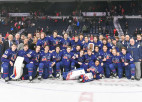 ASV U20 izlases hokejisti triumfē galvu reibinošā 15 vārtu cīņā par bronzu