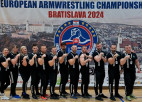 Latvijas sportistiem vairākas medaļas Eiropas čempionātā armvrestlingā