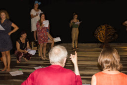 Lugas "Ak, dižais gars, jel parādies!" iestudējums Dramaturgu teātrī