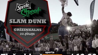 "Sprite Slam Dunk". Skaties jau šodien Sportacentrs.com TV