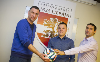 Foto: 1. futbola līgā spēlēs  "1625 Liepāja"