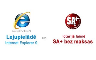 Katram otrajam Internet Explorer 9 lietotājam - SA+ bez maksas