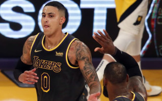 Video: NBA čempions Kuzma netrāpa pa stīpu un vaino neeksistējošu zemestrīci