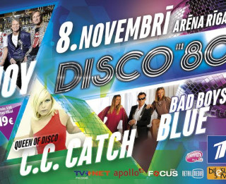 Eiropas deju mūzikas fenomens – Disco 80’s 8.novembrī Rīgā!