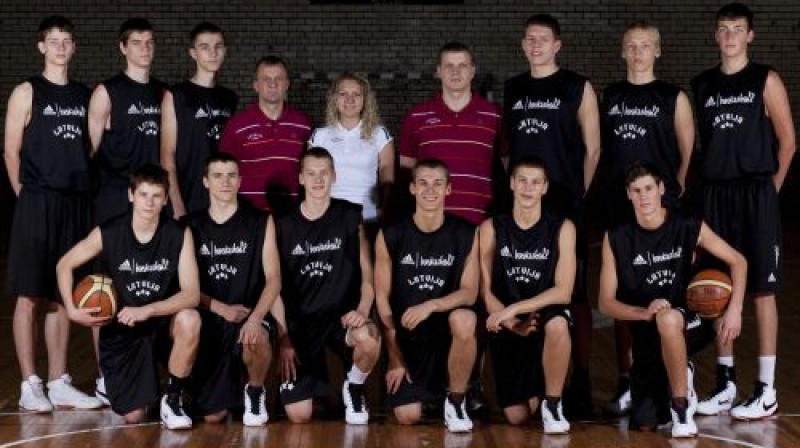 Latvijas U-16 kadetu valstsvienība 
Foto: basket.lv