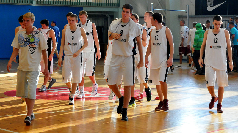 BAA Rīga basketbolisti finālsērijas laikā divreiz atspēlējās un uzvarēja izšķirošajā piektajā mačā.
Foto: Romualds Vambuts