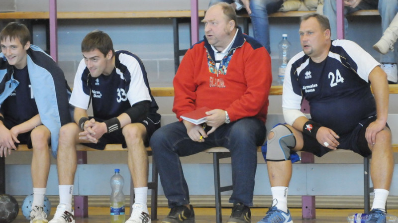 Artis Laganovskis (no kreisās), Jānis Valeiko un Gints Korzāns 
Foto: Jānis Slišāns