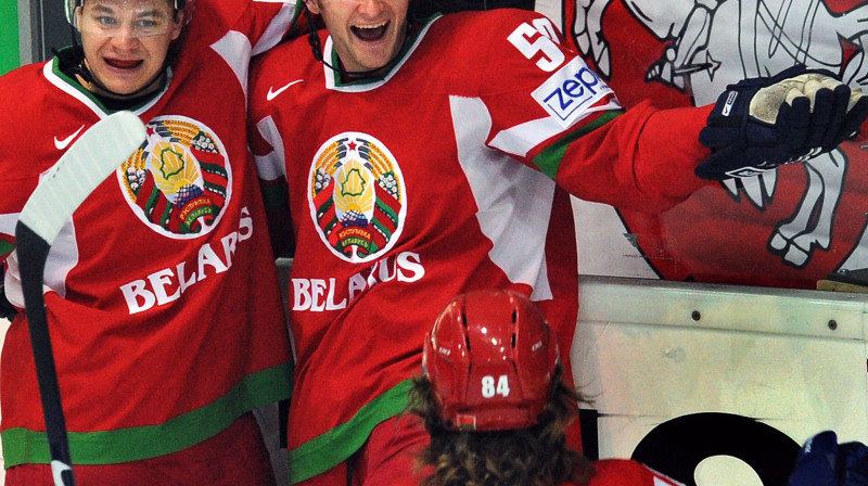 Baltkrievijas hokejisti
.Foto: AFP