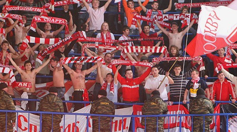 "Spartak" hokeja kluba fani.
Foto: ITAR-TASS