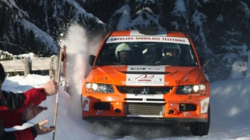 Neikšāns un Dzirkalis Norvēģijas rallijā
Foto: LMT Rallija komandas foto