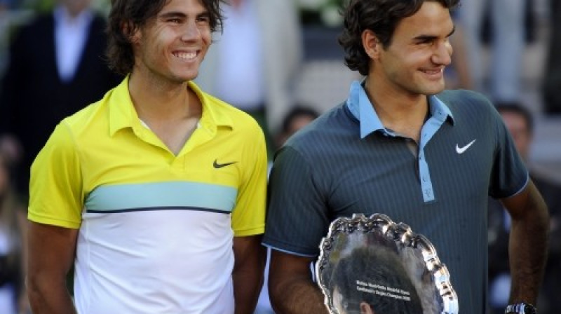 Rafaels Nadals un Rodžers Federers
Foto: AFP