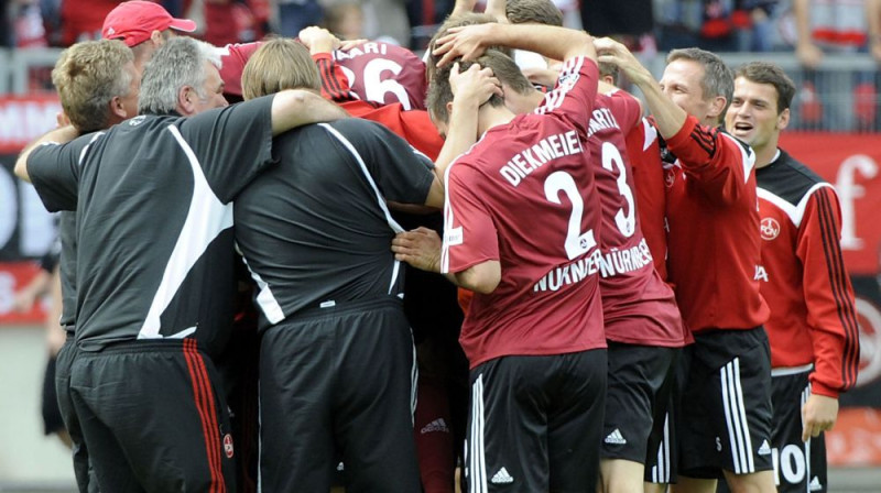 "1. FC Nürnberg" svin tikšanu Bundeslīgā
Foto: AFP