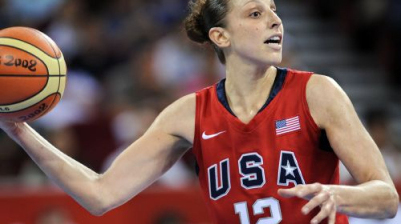 Daiena Taurasi - viena no ASV izlases līderēm.
Foto: AFP