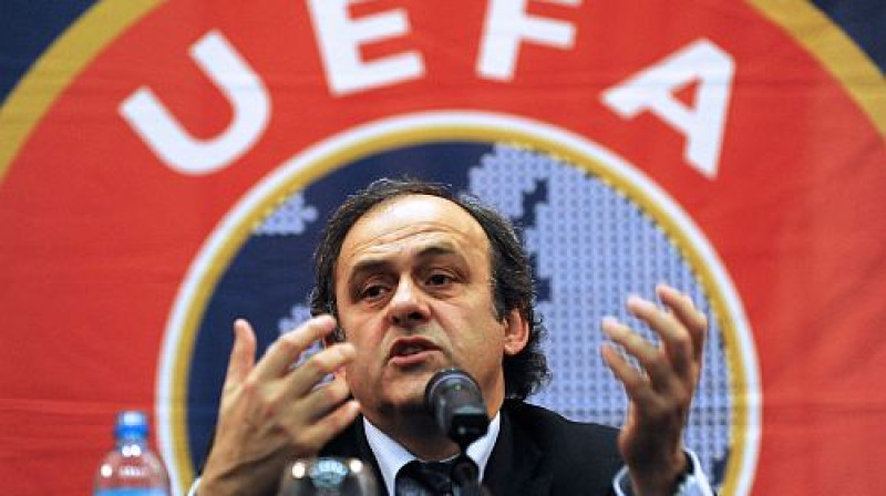 UEFA prezidents Mišels Platinī
Foto: AFP/Scanpix