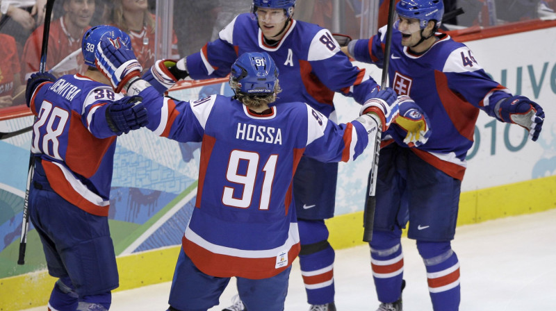 Slovākijas hokejisti
Foto: AP/Scanpix