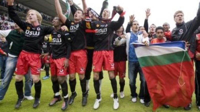 ''Excelsior'' futbolistu prieki par iekļūšanu ''Eredivisie''
Foto: fcupdate.nl