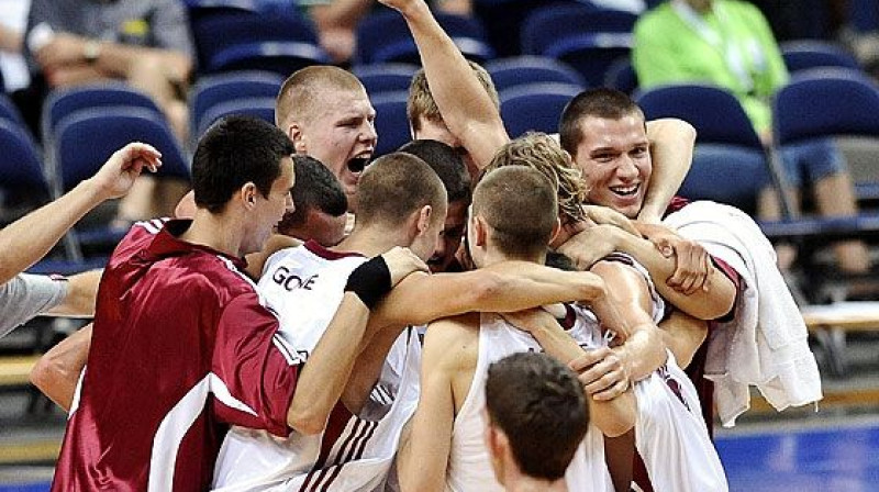 Latvijas U-18 junioru valstsvienība 
Foto: FIBA Europe