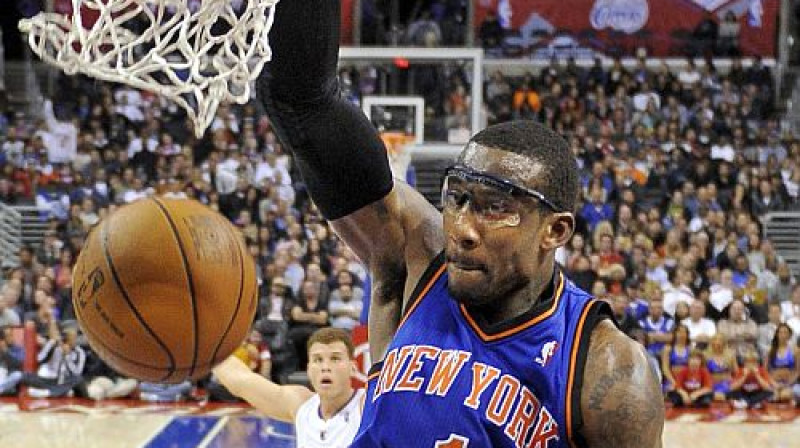 Amarī Stademairs un Ņujorkas "Knicks" sīvā cīņā izcīna uzvaru.
Foto: AP/Scanpix