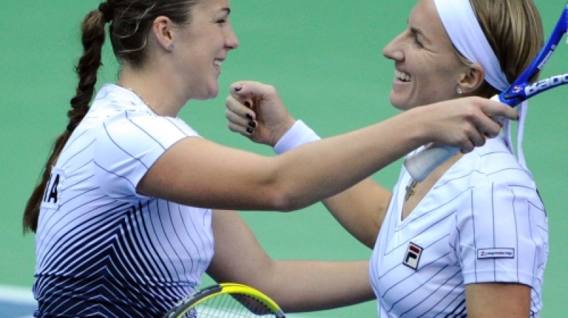 Anastasija Pavļučenkova un Svetlana Kuzņecova
Foto: AFP/Scanpix