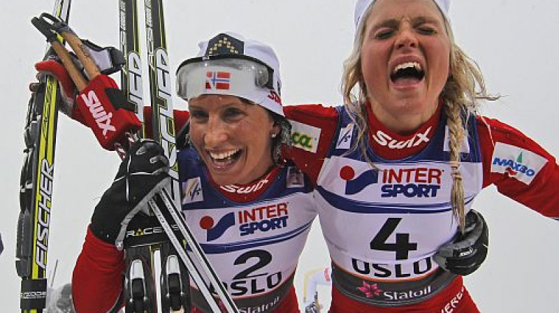 Marita Bjergena un Terēze Juhauga
Foto: AFP/Scanpix