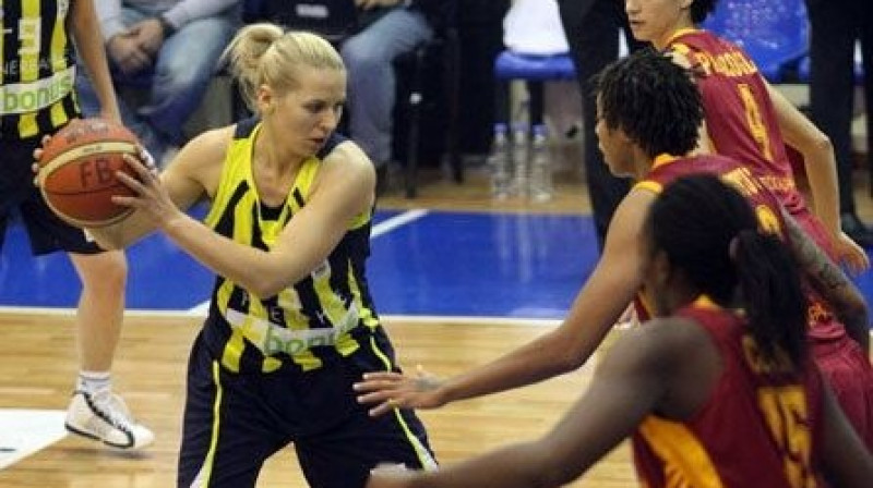 Anete Jēkabsone-Žogota spēlē ar "Galatasaray"
Foto: fenerbahce.org