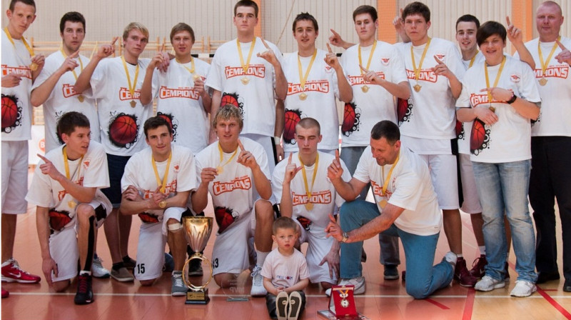 BS Rīga - Swedbank LJBL čempioni U19 grupā. 
Foto: Ēriks Biters