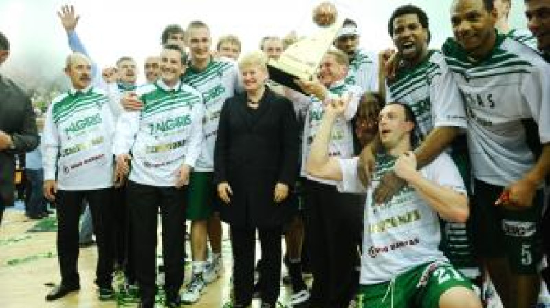 Kauņas "Žalgiris" pēc triumfa šosezon 
Foto: fotodiena.lt