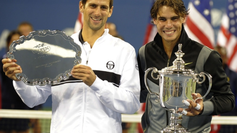 Pēc 2010.gada "US Open" fināla platāks smaids bija Nadalam. Vai tā būs arī šoreiz?
Foto: AFP/Scanpix