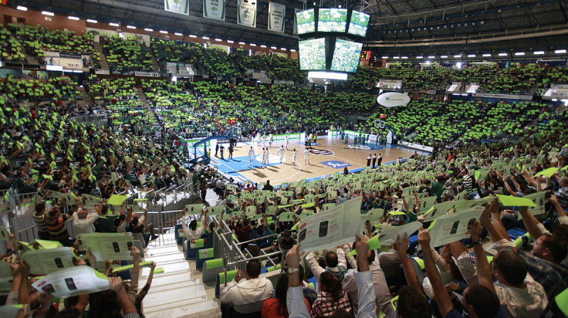 Tā Malagas "Unicaja" arēna izskatījās iepriekšējā tikšanās reizē novembra vidū ar Madrides "Real"
Foto: acb.com