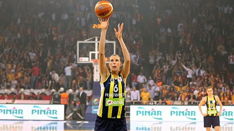 Zane Tamane ceturtdien kļuva par labāko "Fenerbahçe" spēlētāju uzvarā pār "Galatasaray"
Foto: Ciamillo Castoria, FIBA Europe