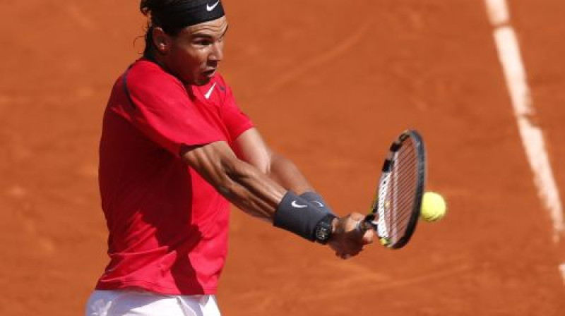 Rafaels Nadals mēģinās sasniegt ''French Open'' finālu jau septīto reizi.
Foto: AFP/Scanpix