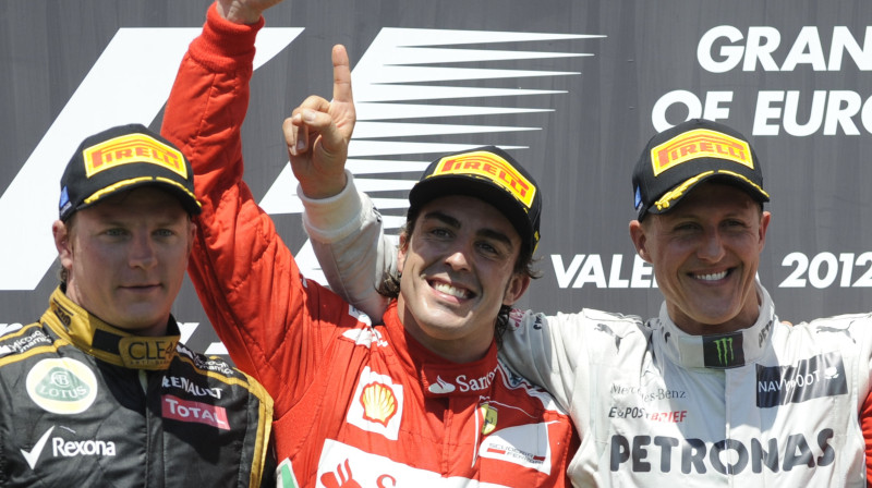 Eiropas "Grand Prix" pirmais trijnieks
Foto: AFP/Scanpix