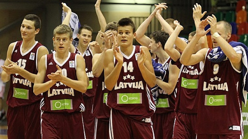 Latvijas U18 valstsvienība
Foto: Mārtiņš Sīlis, www.fibaeurope.com