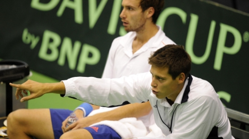 Ernests Gulbis un Kārlis Lejnieks
Foto: Romāns Kokšarovs, f64