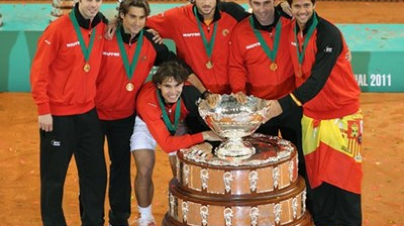 2011.gada Deivisa kausa čempioni - Spānijas komanda
Foto: daviscup.com