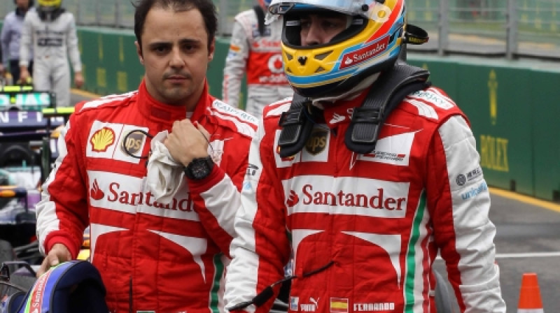 Felipe Masa un Fernando Alonso
Foto: Digitale/Scanpix