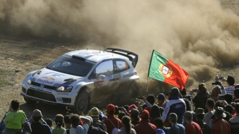 Sebastians Ožjē un līdzjutēji Portugāles rallijā
Foto: AFP/Scanpix