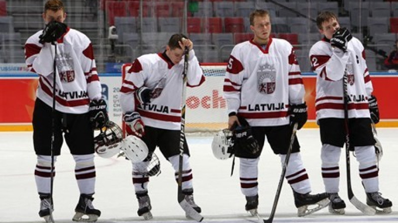 U18 izlasei nācās atzīt arī ASV komandas pārākumu
Foto: Matthew Murnaghan/HHOF-IIHF Image